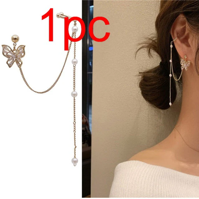 1PC New Fashion Gold Color Moon Star Clip Earrings Ear Cuff - Image 16