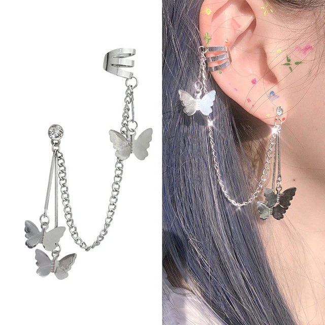 1PC New Fashion Gold Color Moon Star Clip Earrings Ear Cuff - Image 20