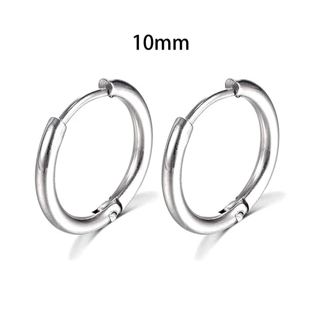 2025 New Simple Stainless Steel Gold Small Earrings Cartilage Ear Piercing Jewelry - Image 10