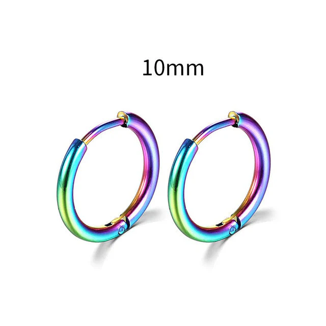 2025 New Simple Stainless Steel Gold Small Earrings Cartilage Ear Piercing Jewelry - Image 5