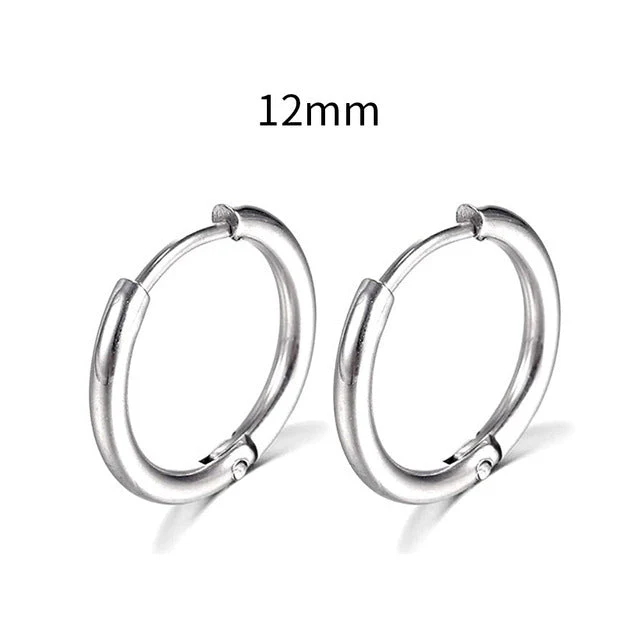 2025 New Simple Stainless Steel Gold Small Earrings Cartilage Ear Piercing Jewelry - Image 9