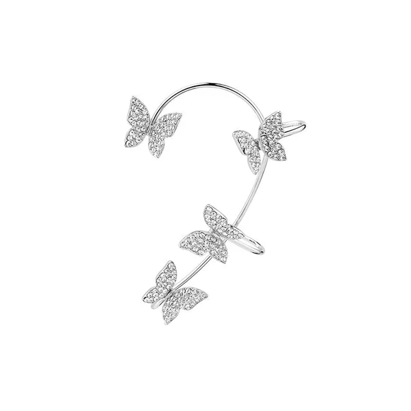 Elegant Butterfly Ear Cuff Earring – Sterling Silver & Gold Plated Options - Image 3
